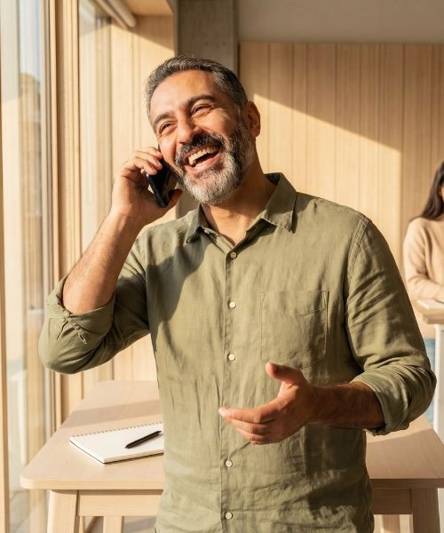 Support Mitarbeiter am Telefon